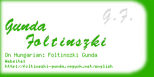 gunda foltinszki business card